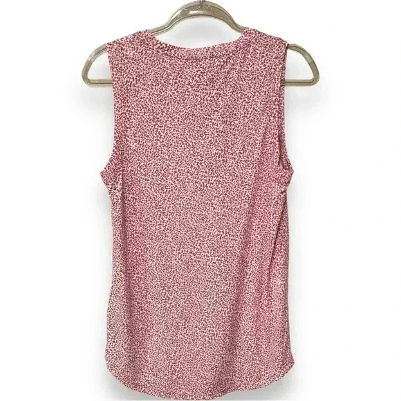 Athleta Women’s Medium Micro Cheetah Bashful Rose Sleeveless Breezy Tank Top - Picture 7 of 16